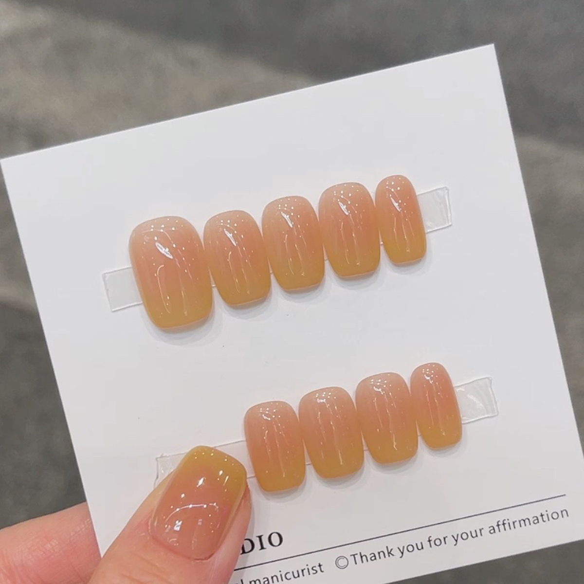 雨墨手工穿戴甲气质显白腮红甲