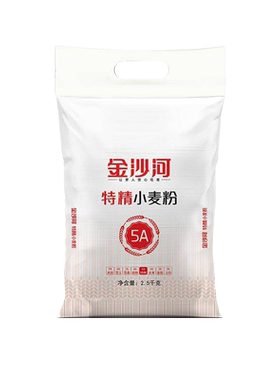金沙河自发粉小麦粉白色包装 无纺布金沙河超精小麦粉6A 2.5公斤