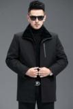 Y29003男士尼克服多口袋休闲水貂内胆休闲外套中长款貂皮皮草P880，男装皮衣，电商B360