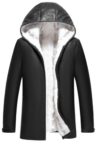 YP-LXA2156男士貂皮真皮水貂皮克服拼貂十字貂内胆皮草大衣