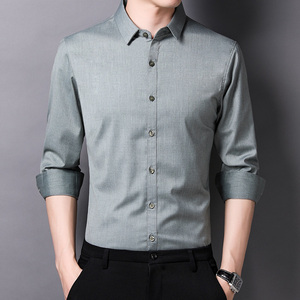 A8521-1 2023夏季新款长袖衬衫男 商务休闲男装 P55图片