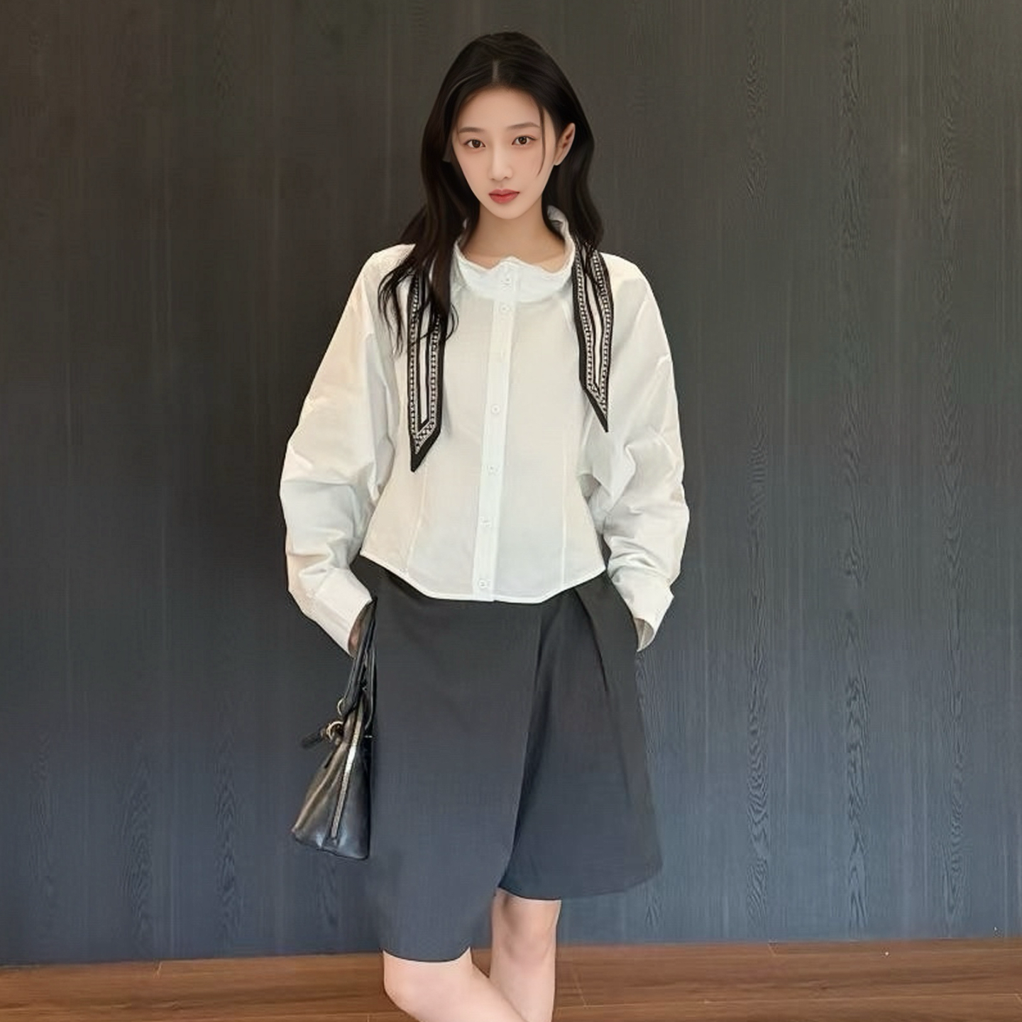 ZUOTU法式小众设计感超好看衬衫女2025秋季气质百搭长袖上衣外套