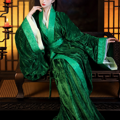 汉服女装拖尾战国袍大放量