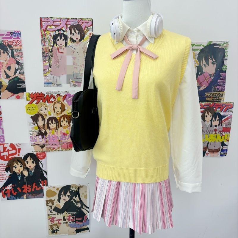 【背心格裙】椿屋町原创正品新款少女格裙甜心学院风短裙百搭制服