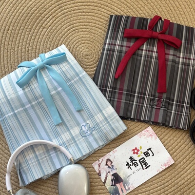 椿屋町【暮灰雾海双子叠穿 】原创正品制服格裙甜心学院短裙套装