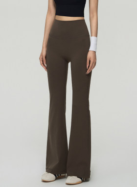 微喇瑜伽裤女高腰收腹紧身显瘦健身长裤跑步普拉提训练运动裤