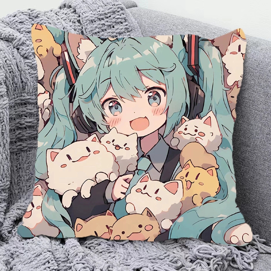 初音未来动漫周边抱枕Miku定制二次元萌宅睡觉靠垫玩偶礼物枕头