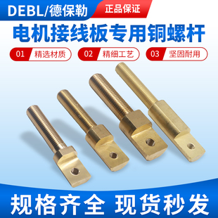 电机接线板专用铜螺柱铜杆Y315 Y2-355 Y2-315M20 M16 M12螺杆铜