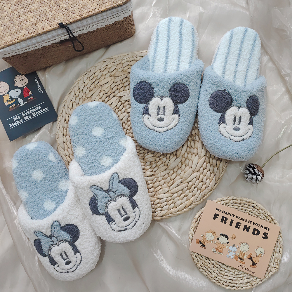 2024日系可爱卡通软绵绵居家室内保暖女士拖鞋软底静音地板室内鞋