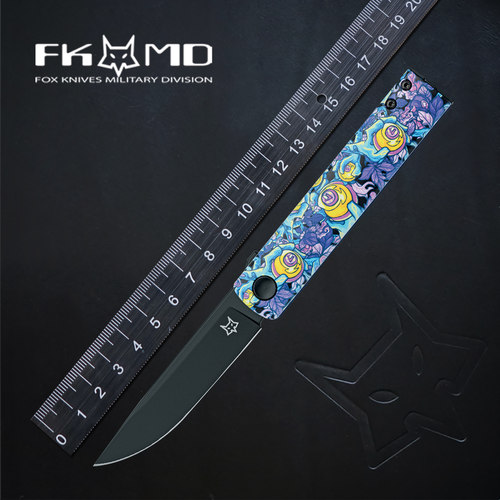 意大利进口fox户外随身便携小折叠刀创意口袋刀野外探险EDC工具刀