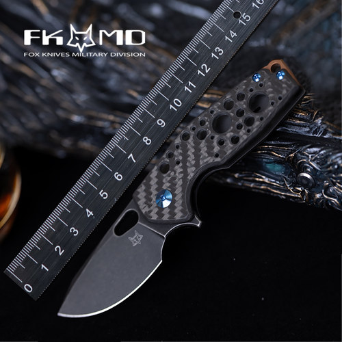意大利进口fox狐狸迷你户外折刀高硬度锋利M390钢工具刀限量suru