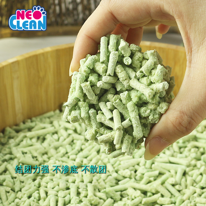 NEO绿茶豆腐猫砂6L*6包 宠物猫咪厕所清洁用品豆腐猫砂可冲厕所