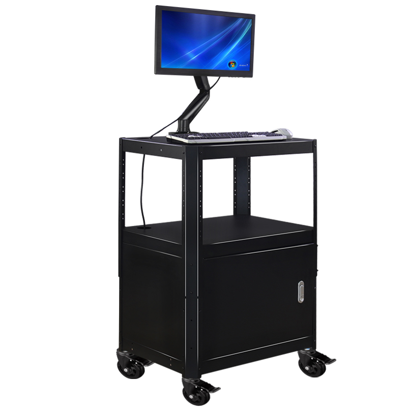 思珀睿仪器车电脑设备推车印表机显示器机房移动运维工作台置物架