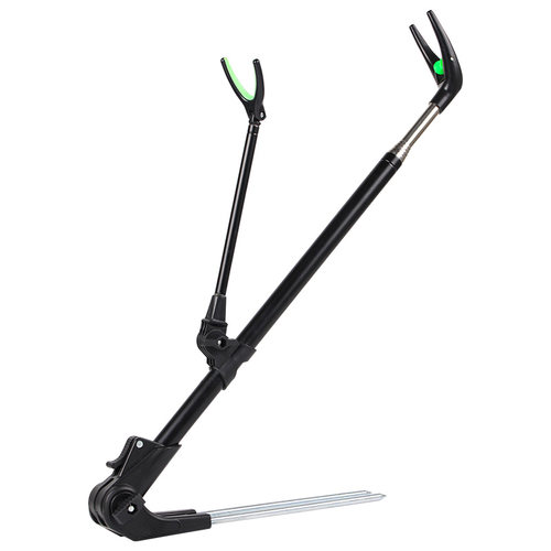 龙王恨新款不锈钢炮台支架 钓箱鱼杆钓鱼竿手竿架杆地插渔具用品