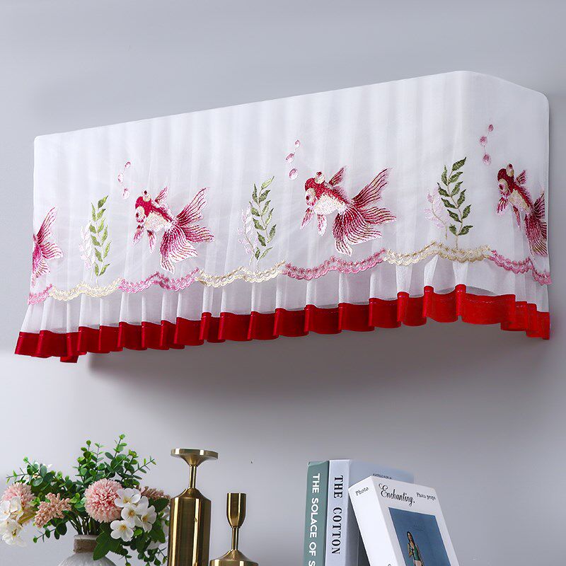 空调罩防尘罩套红色喜庆结婚开机不取全包挂机式特加大1.5p2匹3匹