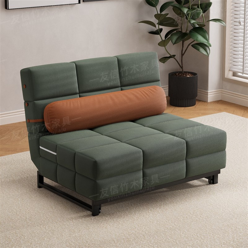 多功能单人折叠床法式奶油沙发床折叠两用小户型客厅覆古2025新款