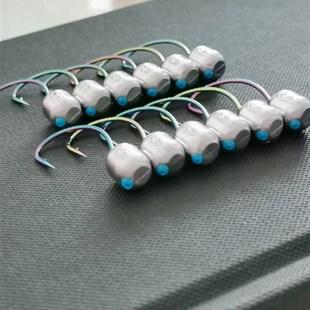 升级款 8003炫彩龙鳞泥鳅铅头钩护线管不磨线细钩条大钩门路亚专用