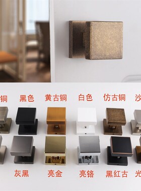 依佰利隐形门锁暗锁背景墙单面实心正方形门把手简约室内球形门锁