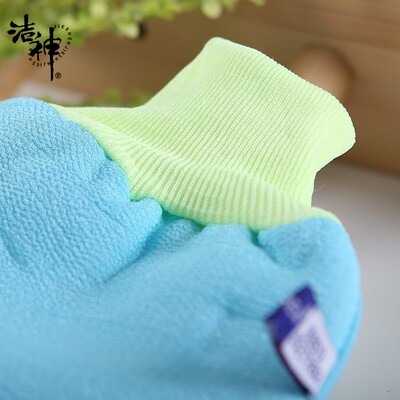 洁神通用洗澡巾双面去角质洗澡刷两用细砂搓背搓泥搓澡巾套装