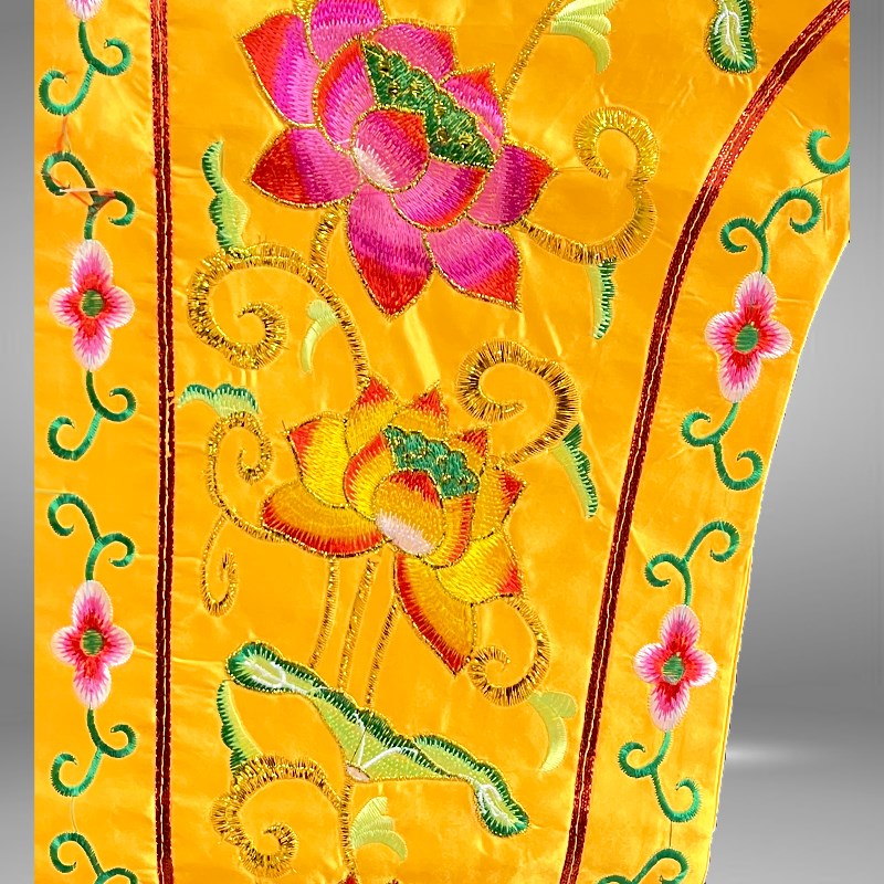 莲花门帘佛光普照佛帘镂空佛前挡帘佛龛帘子有求必应花帘佛账龙门