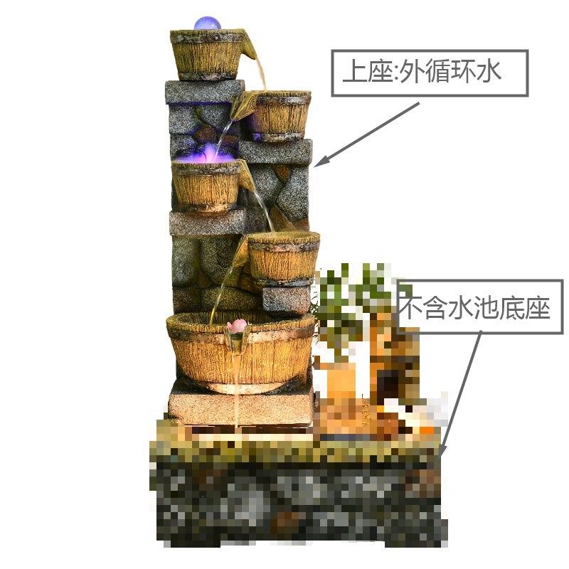 庭院鱼池景观假山流水喷泉生财室内阳台角落造景养鱼缸循环水摆件,家居饰品,装饰摆件,淘宝优惠券,粉丝福利购,淘宝优惠卷