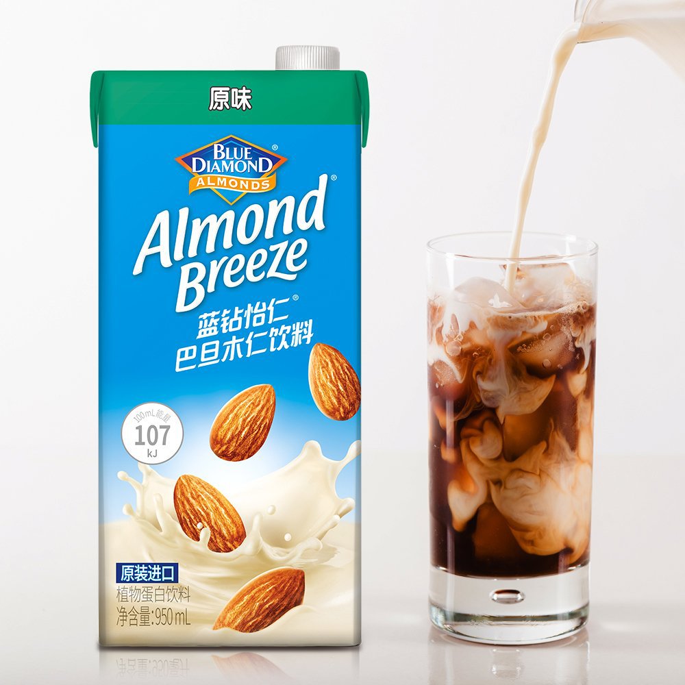 山姆超市Maeil蓝钻怡人巴旦木仁韩国进口原味植物蛋白饮料950ml