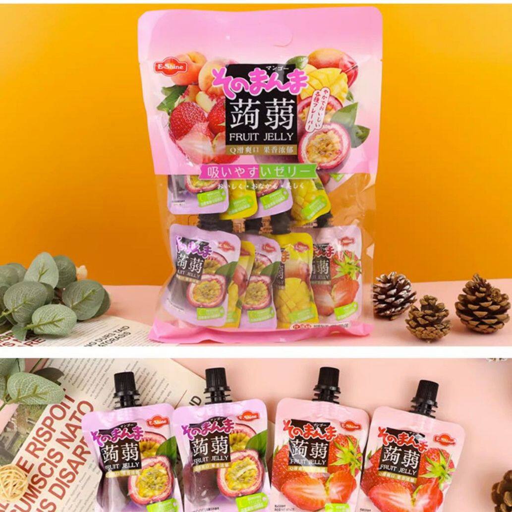 山姆冠超市一莎600g蒟蒻什锦味可吸果冻儿童办公休闲零食 百醇巧