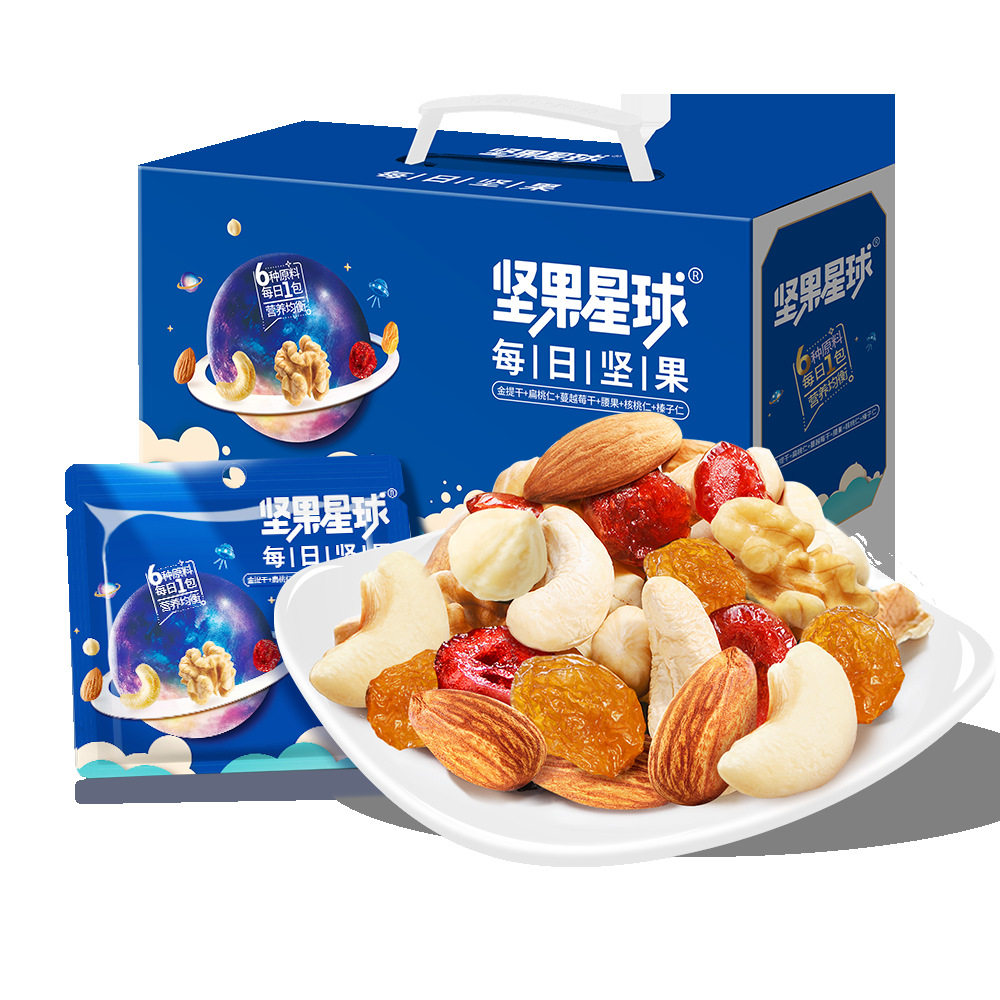 山姆超市坚果星球600g混合干果仁营养健康零食小吃休闲礼盒图片
