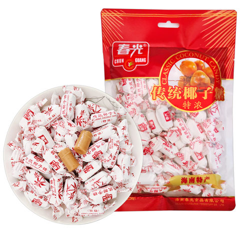 山姆超市海南特产 春光传统特浓椰子糖250g 特制椰奶椰子糖果喜糖
