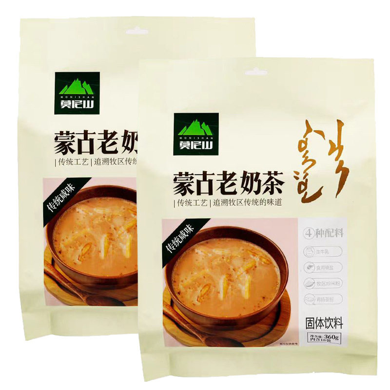 山姆超市莫尼山蒙古老奶茶粉特产查蒙古传统咸味无植脂末包日查青