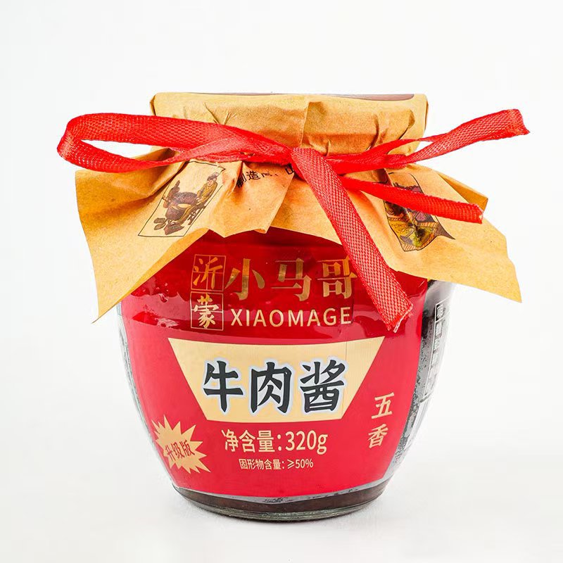山姆超市山东特产沂蒙小马哥五香牛肉酱320g下饭酱拌饭酱开瓶即食