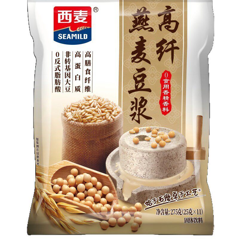 山姆冠超市【西麦高纤燕麦豆浆275g】高钙营养冲饮早餐速食高纤燕