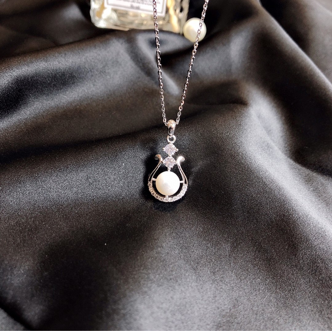 纯银气质简约天然淡水珍珠项链女银饰高级感礼物生日节日