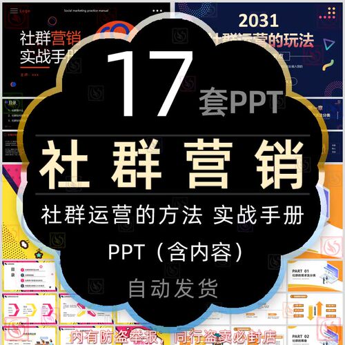 社群营销的玩法培训PPT模板电商互联网社群销售实战手册策划方案