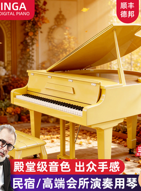 INGA德国高端演奏三角电钢琴88键重锤民宿酒店定制智能钢琴家用