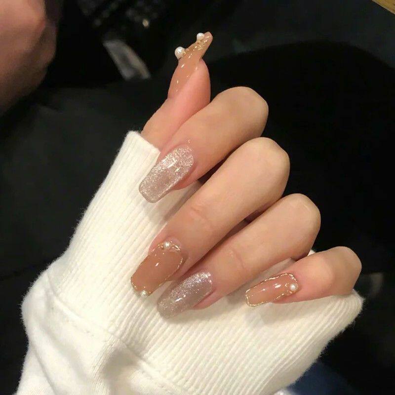 假指甲贴片晶石闪钻可可取可带