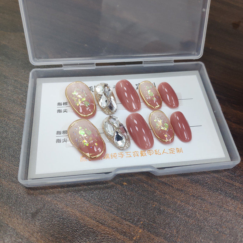公主成品可穿戴美甲指甲贴片