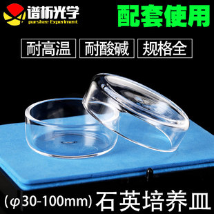 purshee石英培养皿Φ60mm 75mm耐高温耐腐蚀实验室仪器可定制