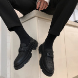 413-1/YS6688/P108复古个性厚底增高男士皮鞋套脚乐福鞋男鞋，男鞋皮鞋，星座748（原星座413-1）