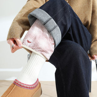 白鹅绒可拆卸牛仔羽绒裤女冬季外穿加厚东北零下40度防寒阔腿棉裤