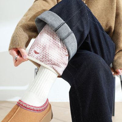 白鹅绒可拆卸牛仔羽绒裤女冬季