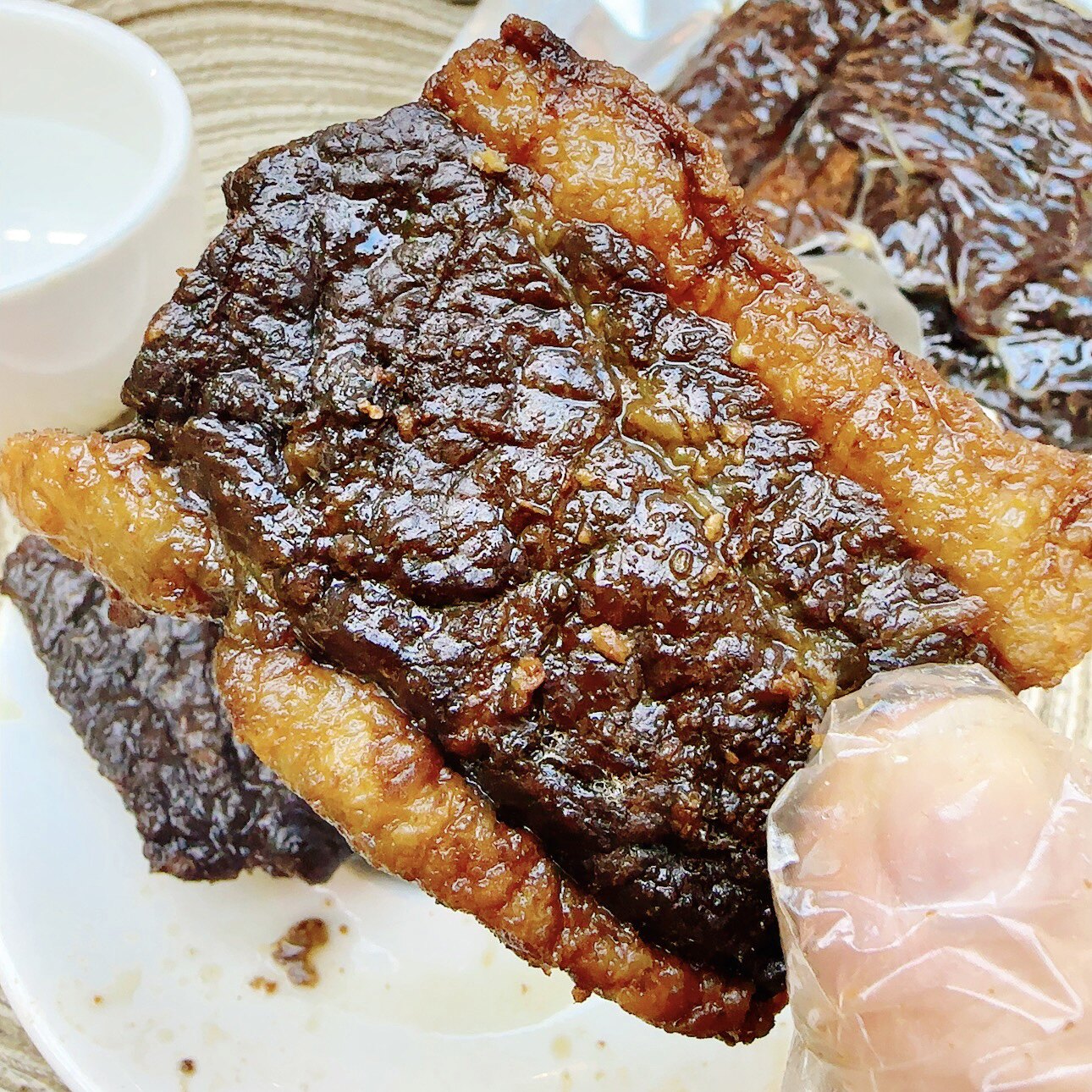 烤牛胸口风干牛肉干肥瘦相间原切开袋即食烧烤草原牛肉八成干