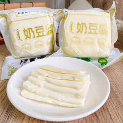 内蒙古奶豆腐手工制作原味奶酪加热拉丝称重口感劲道即食奶豆腐