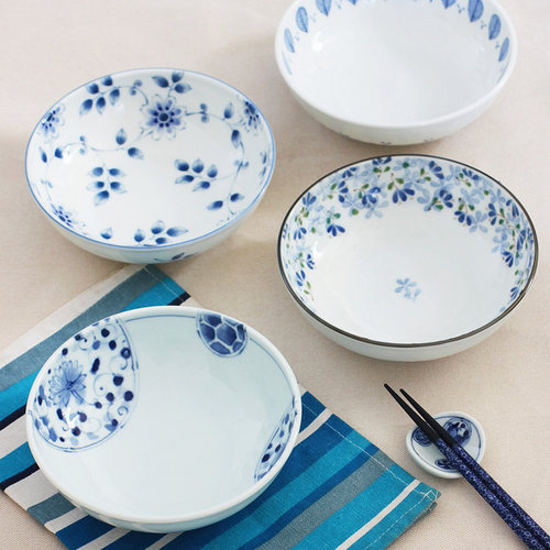 日本进口陶瓷水果汤面碗钵碗深盘