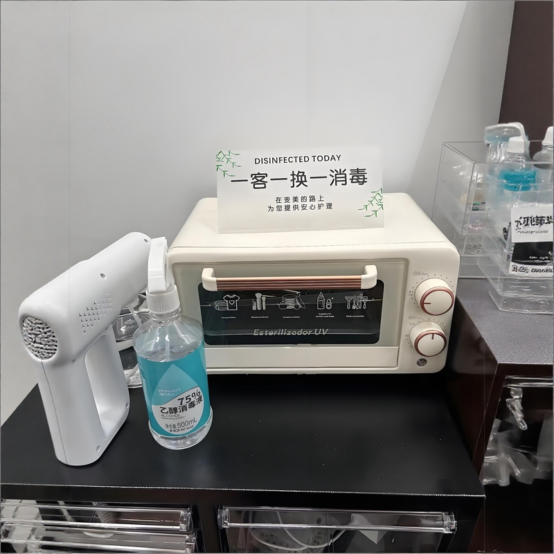 美睫修脚店玩具打磨头消毒盒皮肤管理中心房卡美甲美睫工具消毒盒