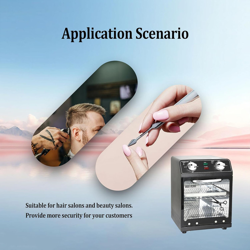 仪器美发档案袋手机加热首饰消毒盒理发剪刀修甲火罐uv口腔消毒盒