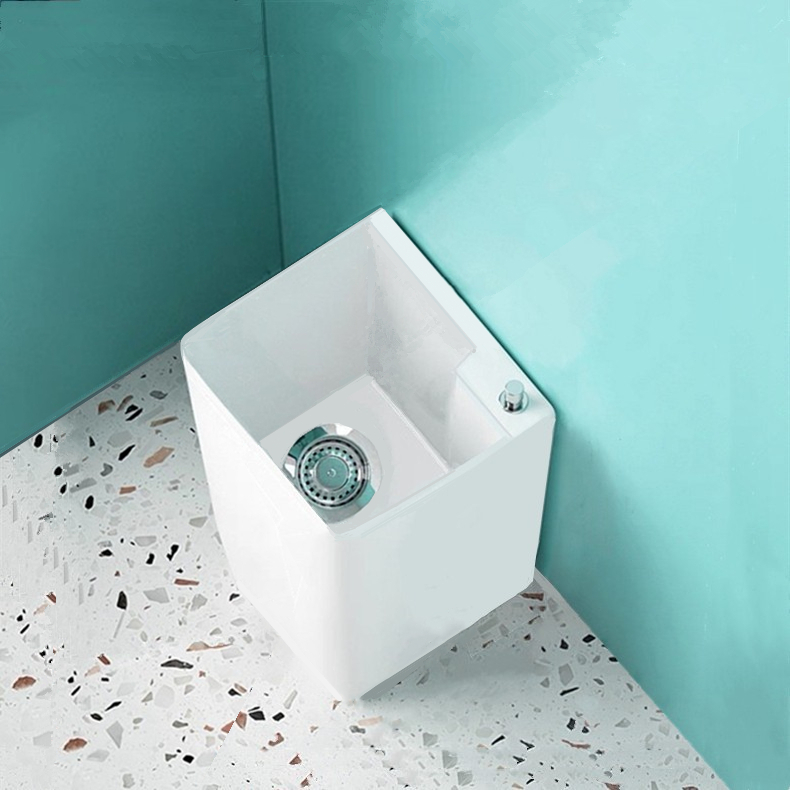 ARPOW拖把池30cm方形陶瓷高脚家用阳台带迷你小户型拖布池墩布盆