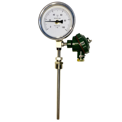 WSSP-485 远传双金属温度计 1.5级 φ14mm L=150mm 0~200℃ m27*2