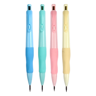 自动铅笔2.0mm小学生用初学练字三角杆正姿铅笔活动bi粗芯不易断铅简约铅心hb免削2h铅笔芯2b铅芯2比