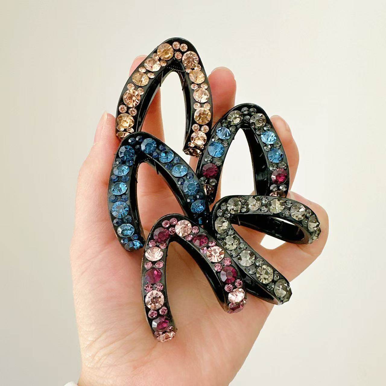 马尾固定后脑勺发夹半扎发发卡头饰水钻鲨鱼v型抓夹,饰品/流行首饰/时尚饰品新,民族风发饰,淘宝优惠券,粉丝福利购,淘宝优惠卷